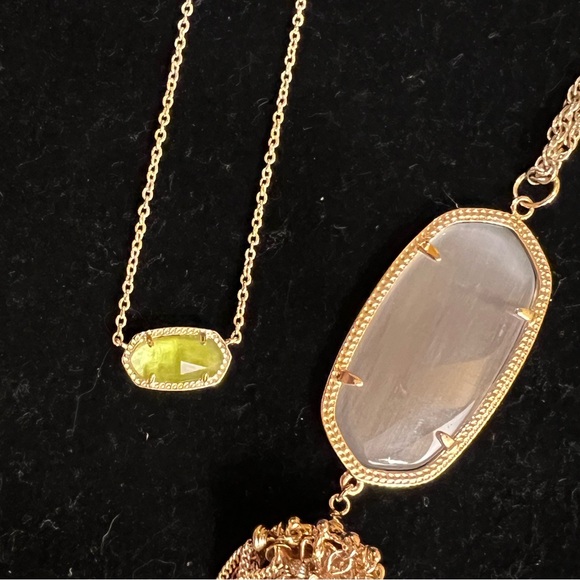 Kendra Scott lot 2 earrings 2 necklaces 1 bracelet - Picture 2 of 4